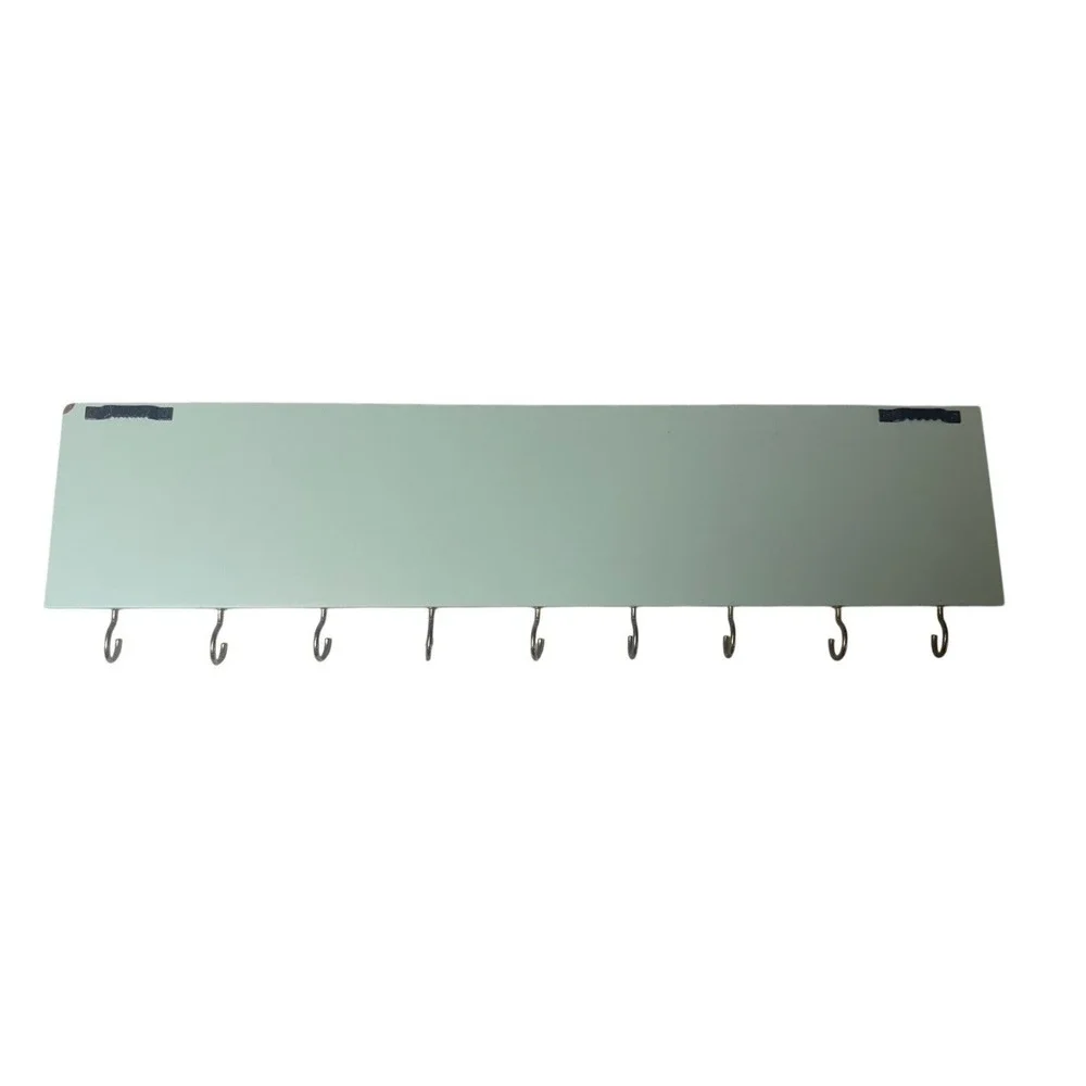 Hello‎ Beautiful Wall Hook Rack Mint Green Gold Script Jewelry Key Holder 18